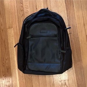 Kenneth Cole Reaction Backpack - Black with leather details